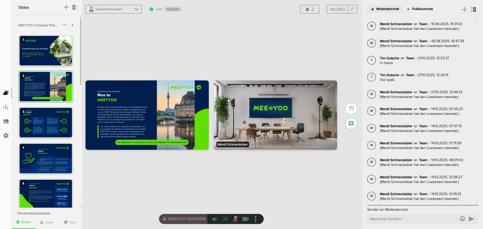 Teilnehmer-Perspektive umschalten
