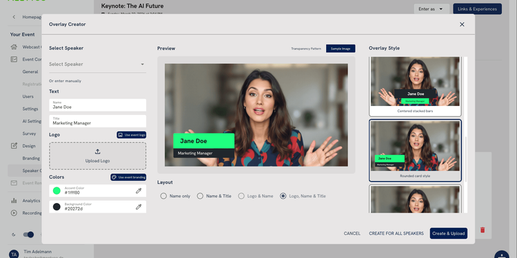 Creating Lower Thirds for Webcasts: Present Your Speakers Like a TV Pro