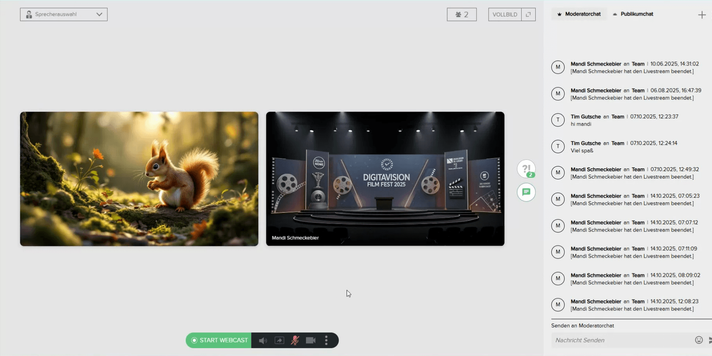 Flexible Attendee View: Controlling Speaker Views and Screensharing